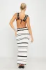 Black White Contrast Crochet Bralette & Maxi Skirt Co-Ord sold by Nothingbutstyle
