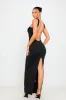 Black Sleeveless Open Back Bodycon Maxi Dress sold by Nothingbutstyle