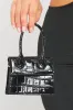 Black Faux Croc Leather Top Handle Mini Bag sold by Nothingbutstyle