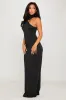 Black Halter High Neck Embellished Detail Maxi Dress sold by Nothingbutstyle