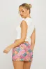 Pink Sequin Diamond Detail Low Rise Mini Skirt sold by Nothingbutstyle