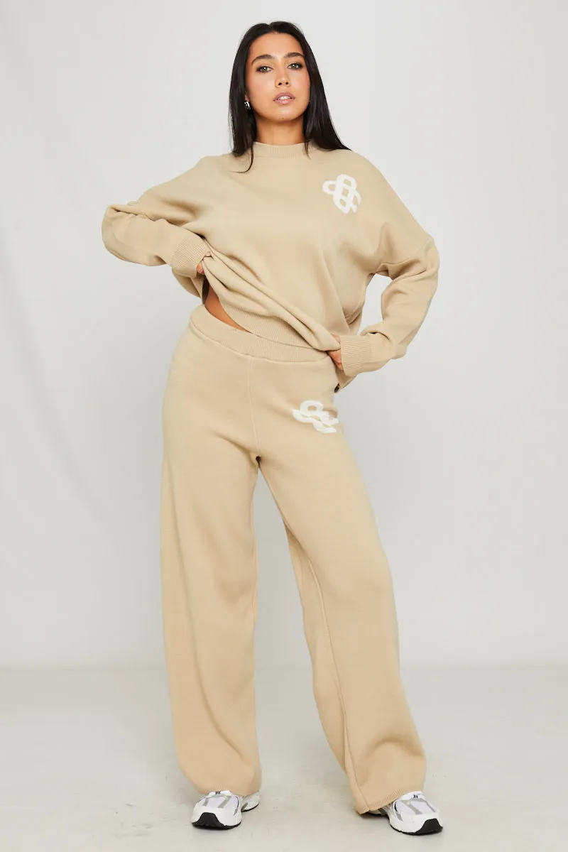 Stone Knit Oversized Swirl Detail Sweater & Joggers Co-Ord sold by Nothingbutstyle product image thumbnail 3