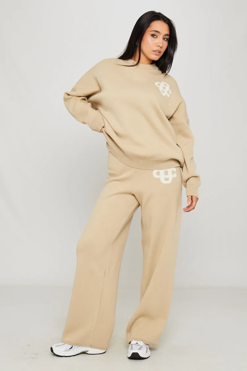 Stone Knit Oversized Swirl Detail Sweater & Joggers Co-Ord sold by Nothingbutstyle product image thumbnail 2