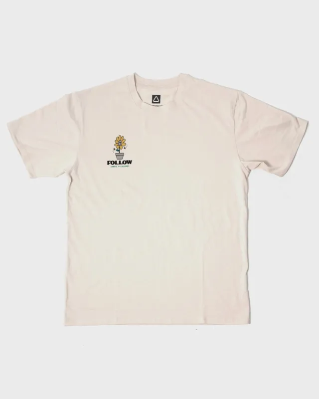 Follow Simple Pleasures Tee - Natural sold by Follow Wake