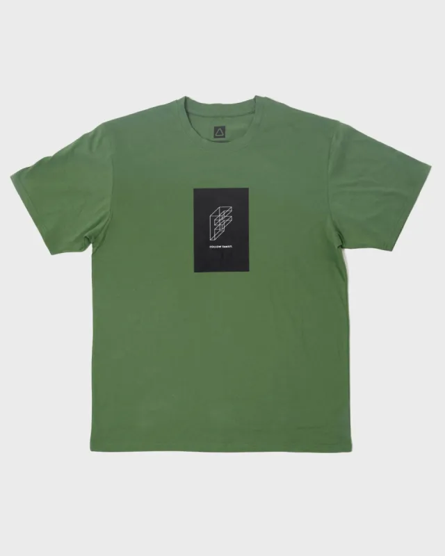 Follow F for Family Tee - Forest Green sold by Follow Wake