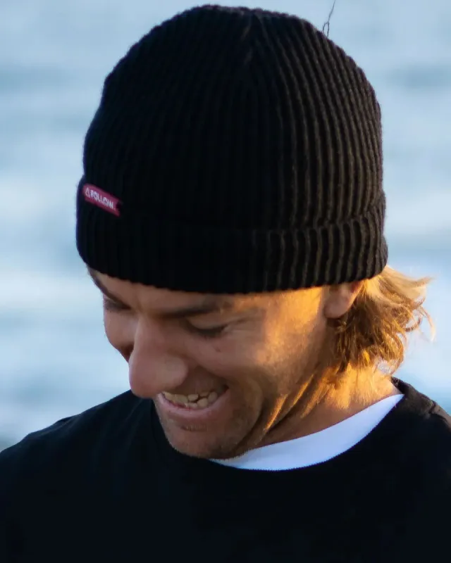 Follow Waffle Beanie - Black made by Follow Wake
