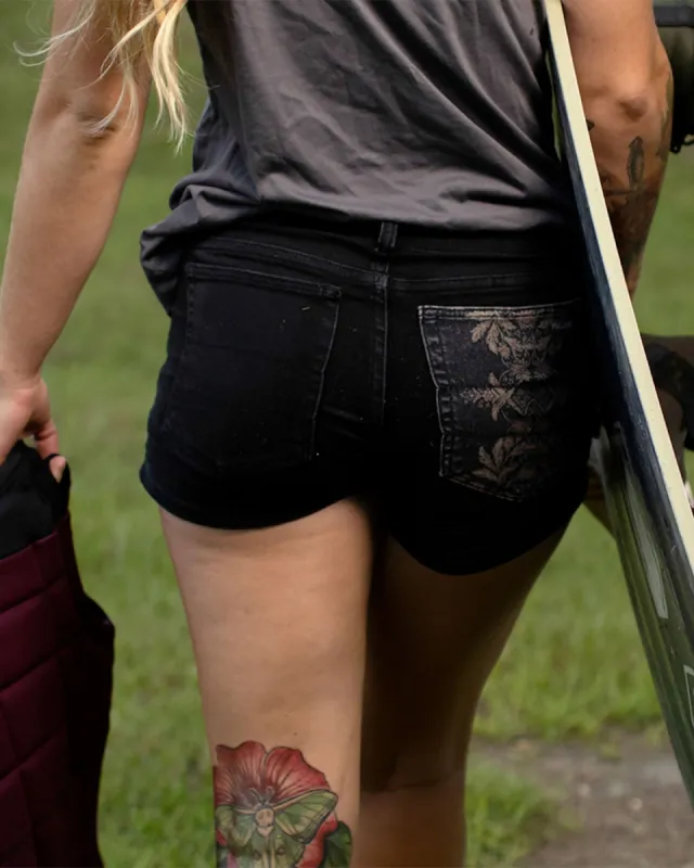 Follow Pharaoh Womens Ride Shorts - Black sold by Follow Wake