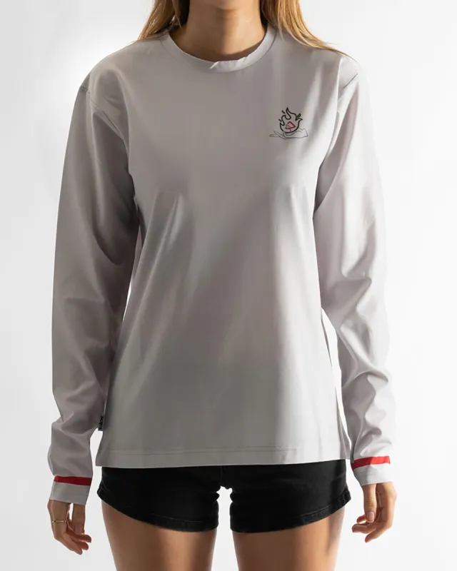 Follow Corp Womens L/S Hydro - Cream sold by Follow Wake