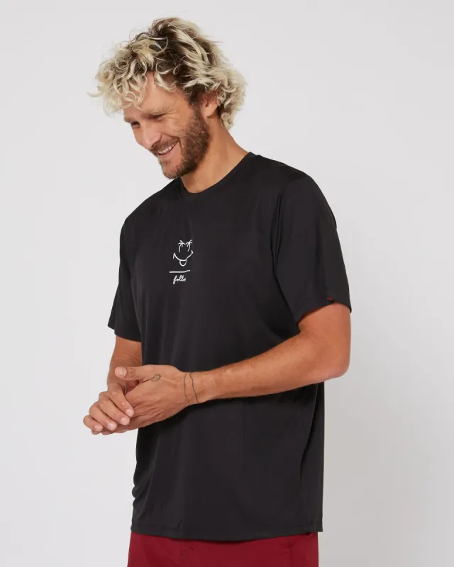 Follow Live Daily Sun Tee - Black sold by Follow Wake
