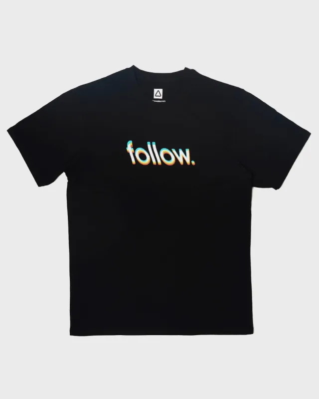 Follow Glitch Tee - Black sold by Follow Wake