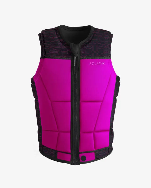 Follow Harmony Womens Impact Vest - Black/Pink sold by Follow Wake