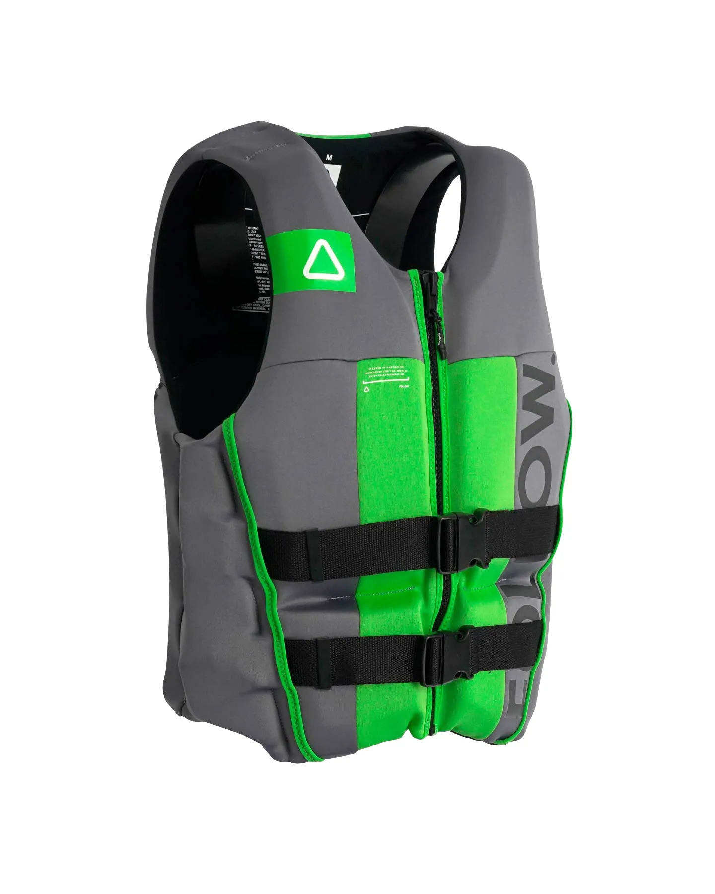 Follow Logo CGA Mens Life Jacket - Charcoal/Green sold by Follow Wake product image thumbnail 2