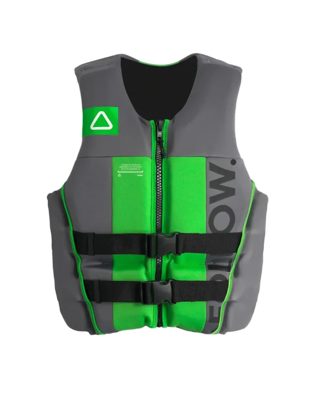 Follow Logo CGA Mens Life Jacket - Charcoal/Green sold by Follow Wake