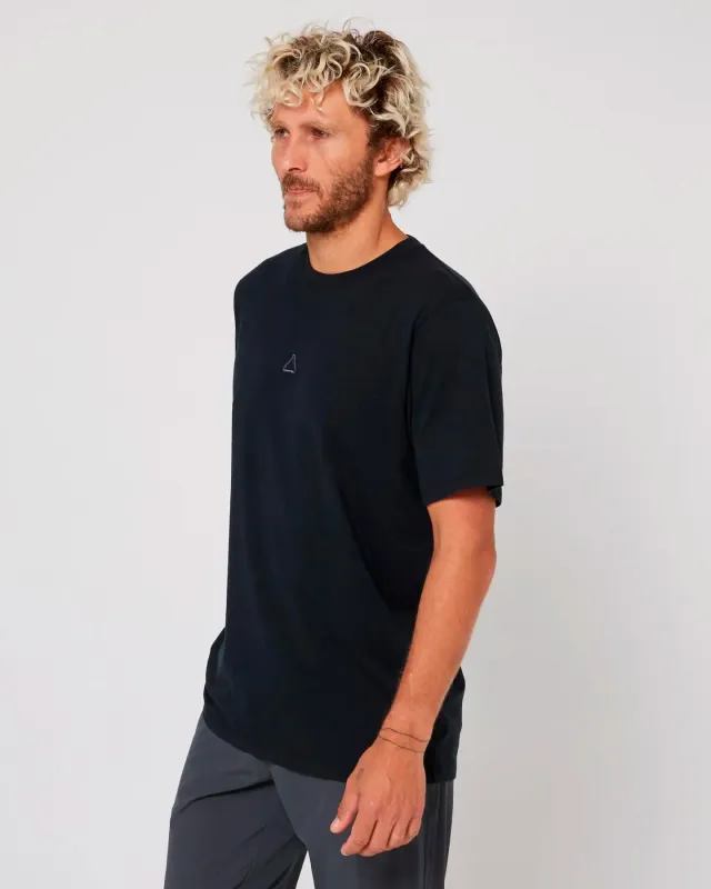 Follow Stitched Tee - Black sold by Follow Wake