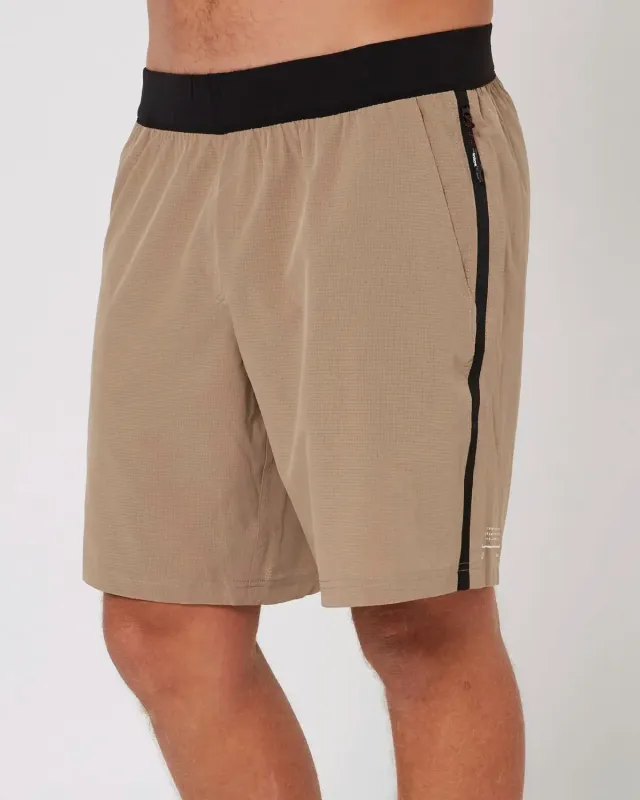 Follow Tech Shorts - Deep Taupe sold by Follow Wake