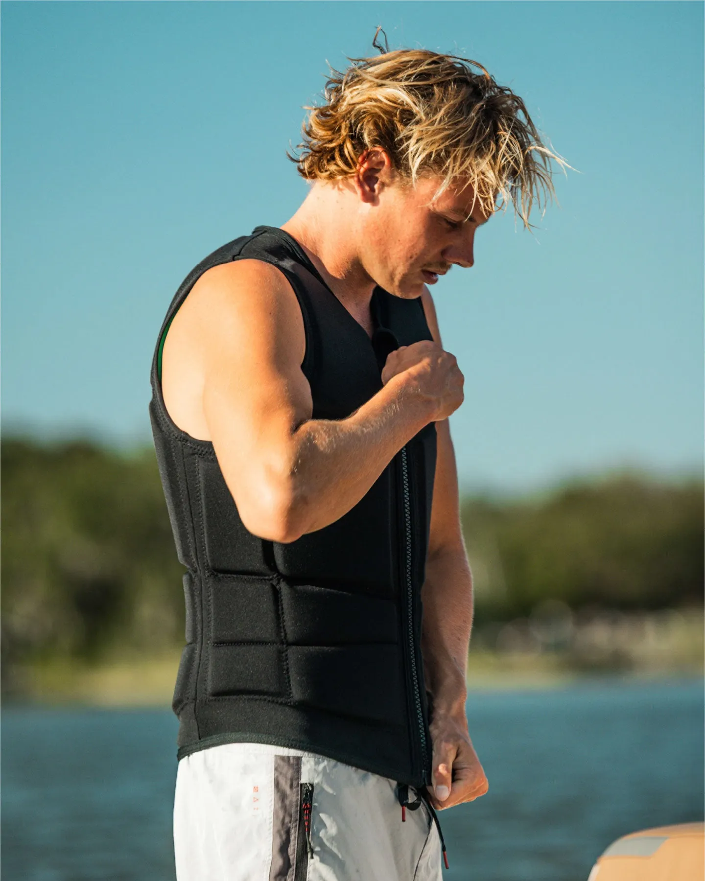 Follow Division 2 Mens Impact Vest - Black/Green sold by Follow Wake product image thumbnail 2