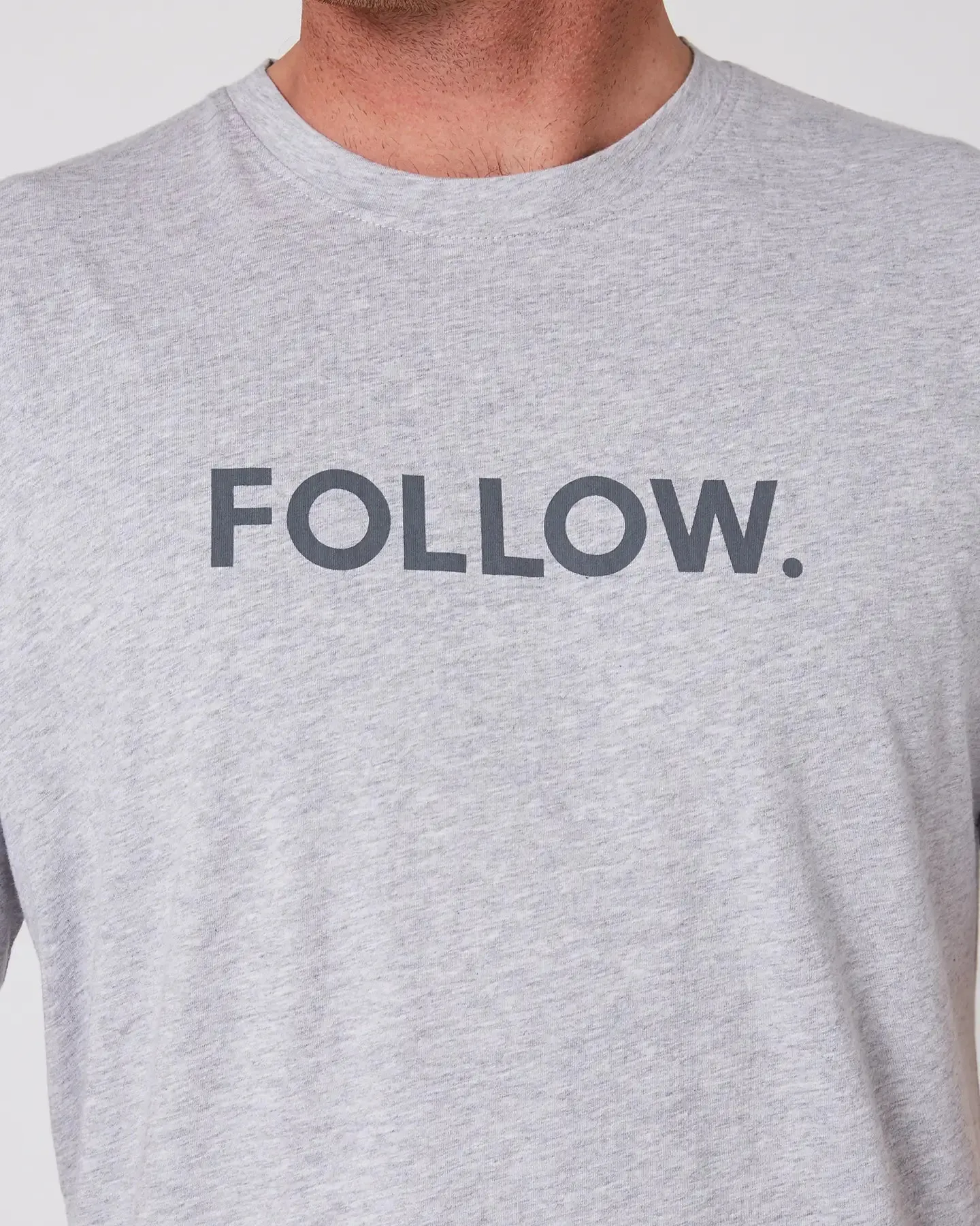 Follow Logo Tee - Grey Heather sold by Follow Wake product image thumbnail 4