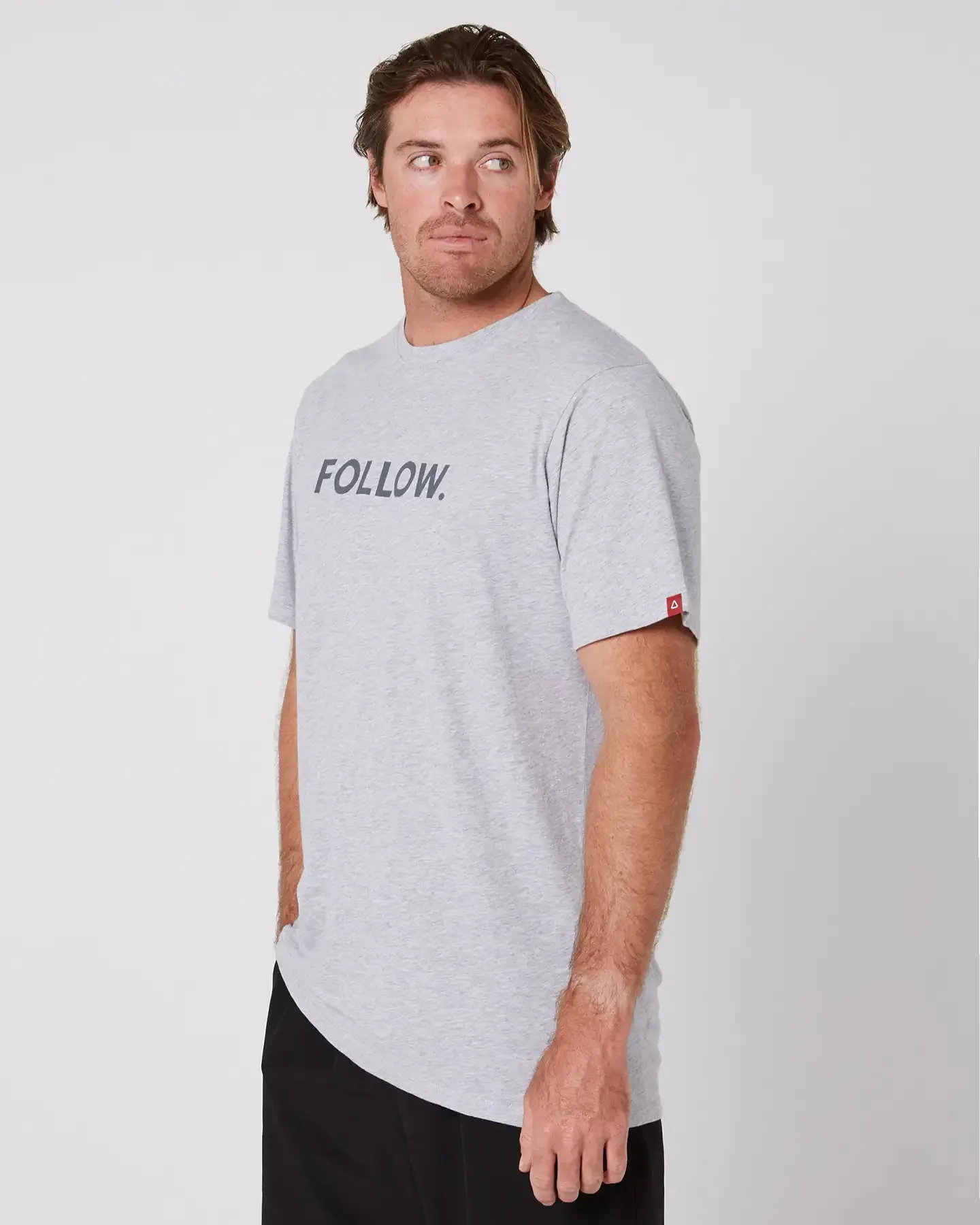 Follow Logo Tee - Grey Heather sold by Follow Wake product image thumbnail 2