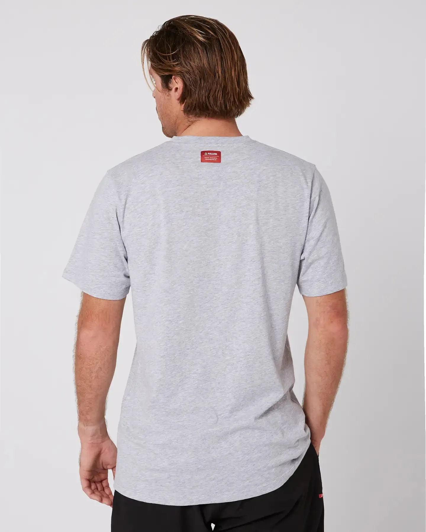 Follow Logo Tee - Grey Heather sold by Follow Wake product image thumbnail 3