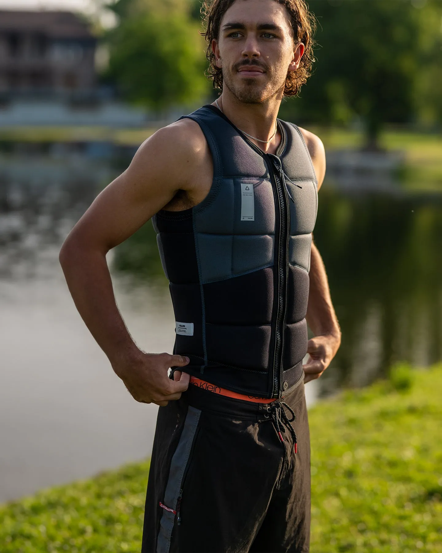 Follow Principal Impact Vest - Charcoal sold by Follow Wake product image thumbnail 2