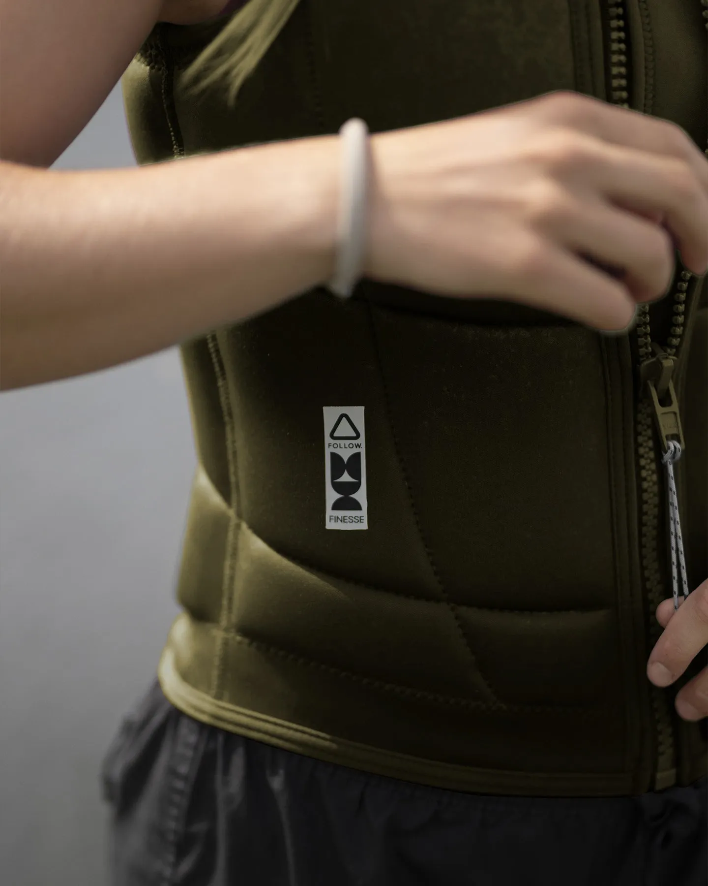 Follow Finesse Impact Vest - Olive sold by Follow Wake product image thumbnail 2