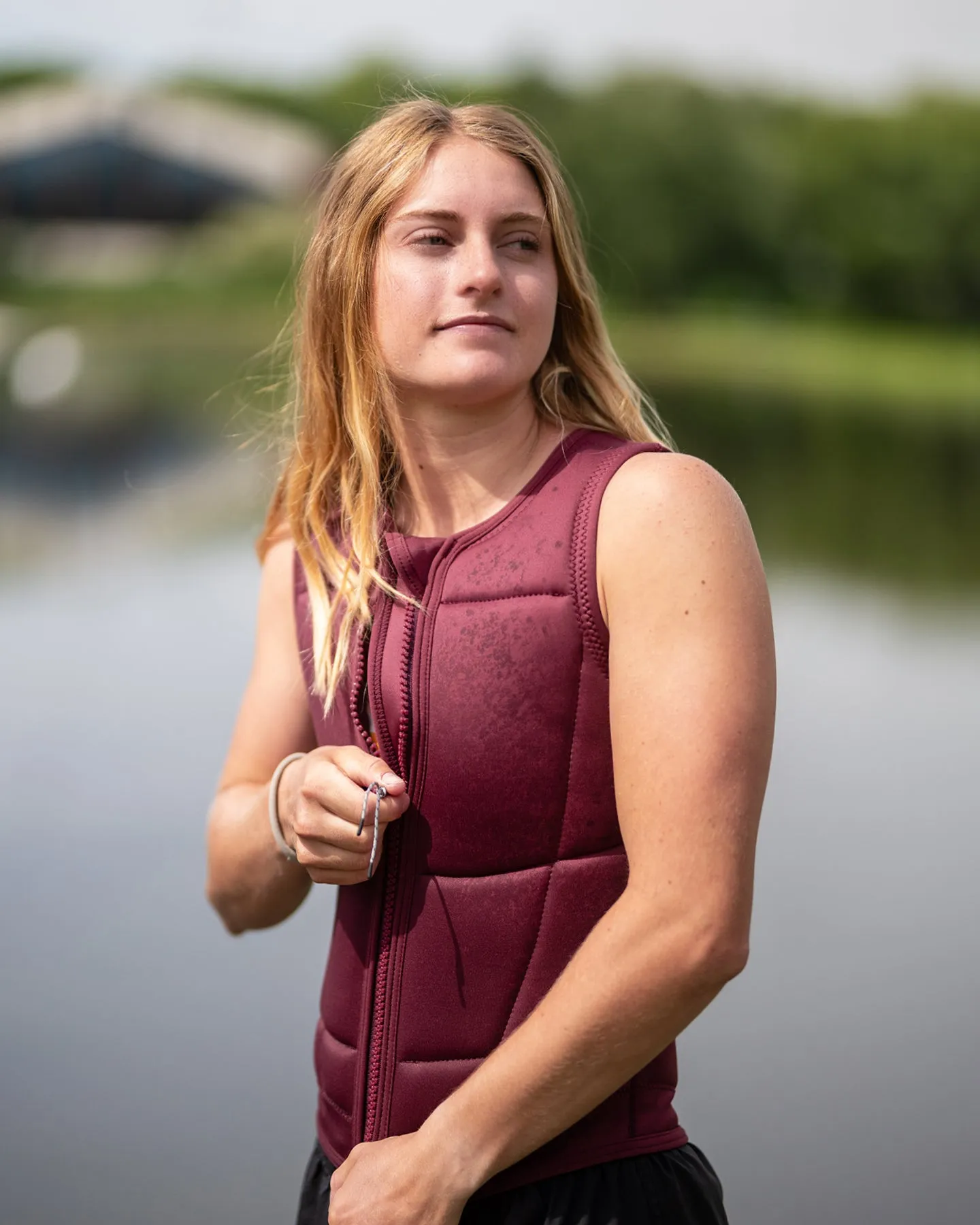 Follow Finesse Impact Vest - Maroon sold by Follow Wake product image thumbnail 2