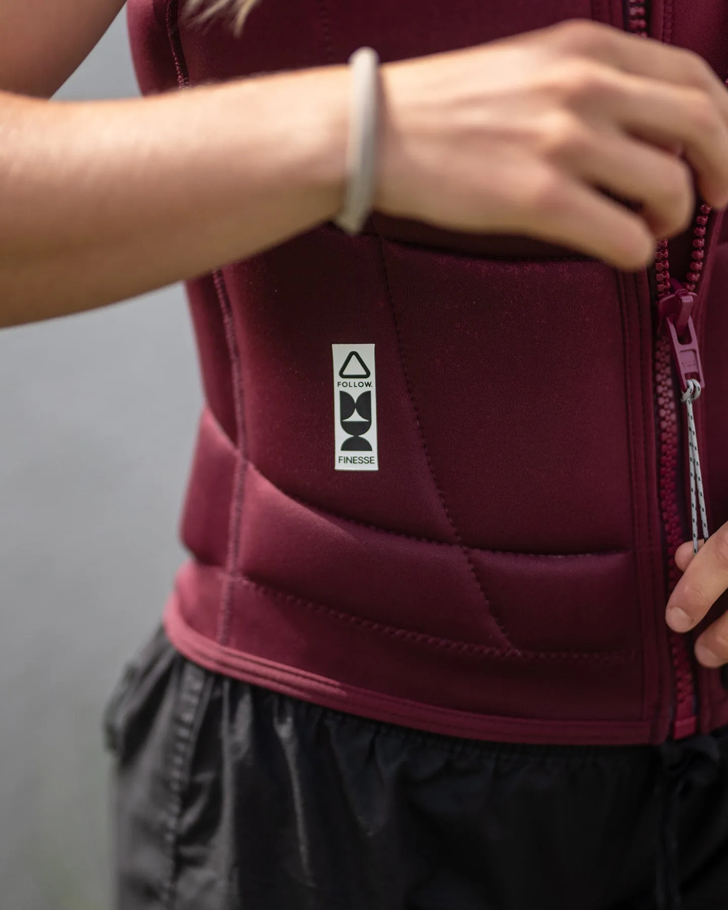 Follow Finesse Impact Vest - Maroon sold by Follow Wake product image thumbnail 4