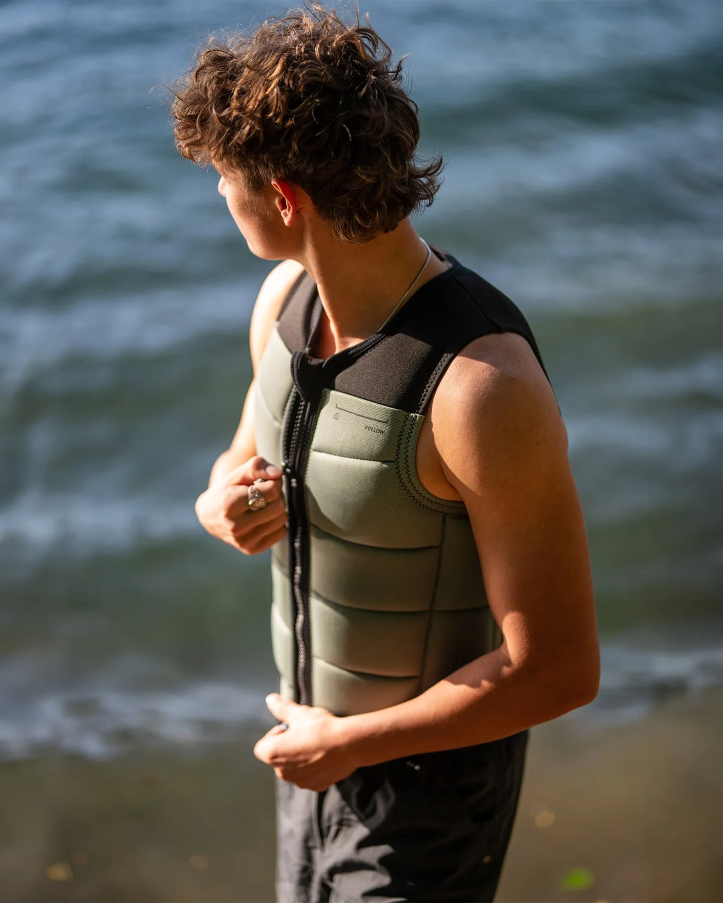 Follow Section Mens Impact Vest - Black/Petina sold by Follow Wake product image thumbnail 2