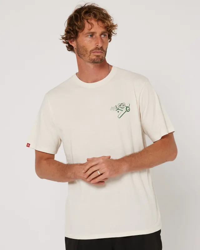 Follow Moment Tee - Cream made by Follow Wake