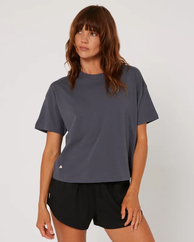 Follow Rhea Oversized Tee - Charcoal made by Follow Wake