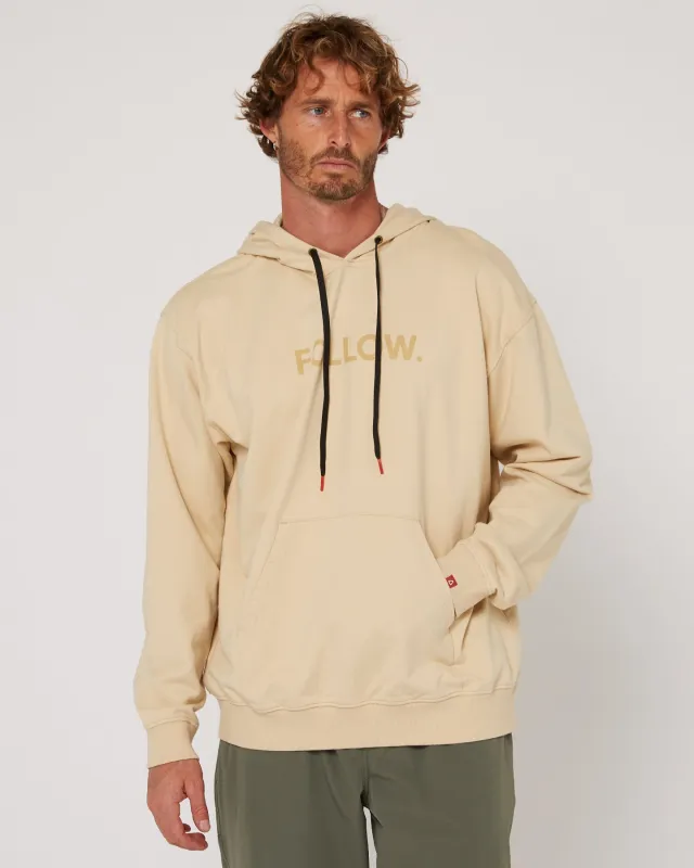 Follow Logo Hoody - Sand made by Follow Wake