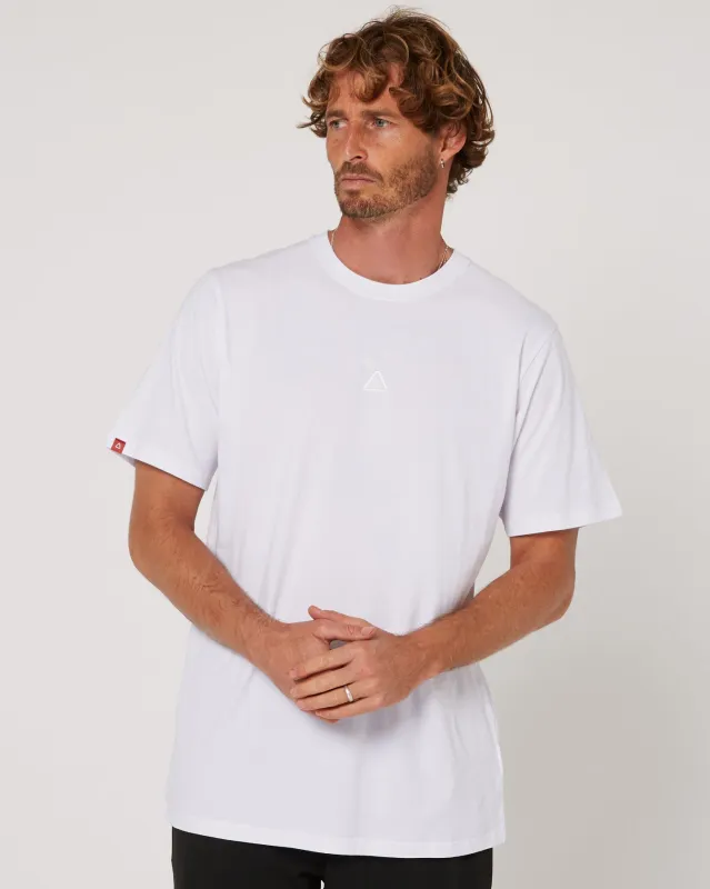 Follow Stitched Tee - White made by Follow Wake