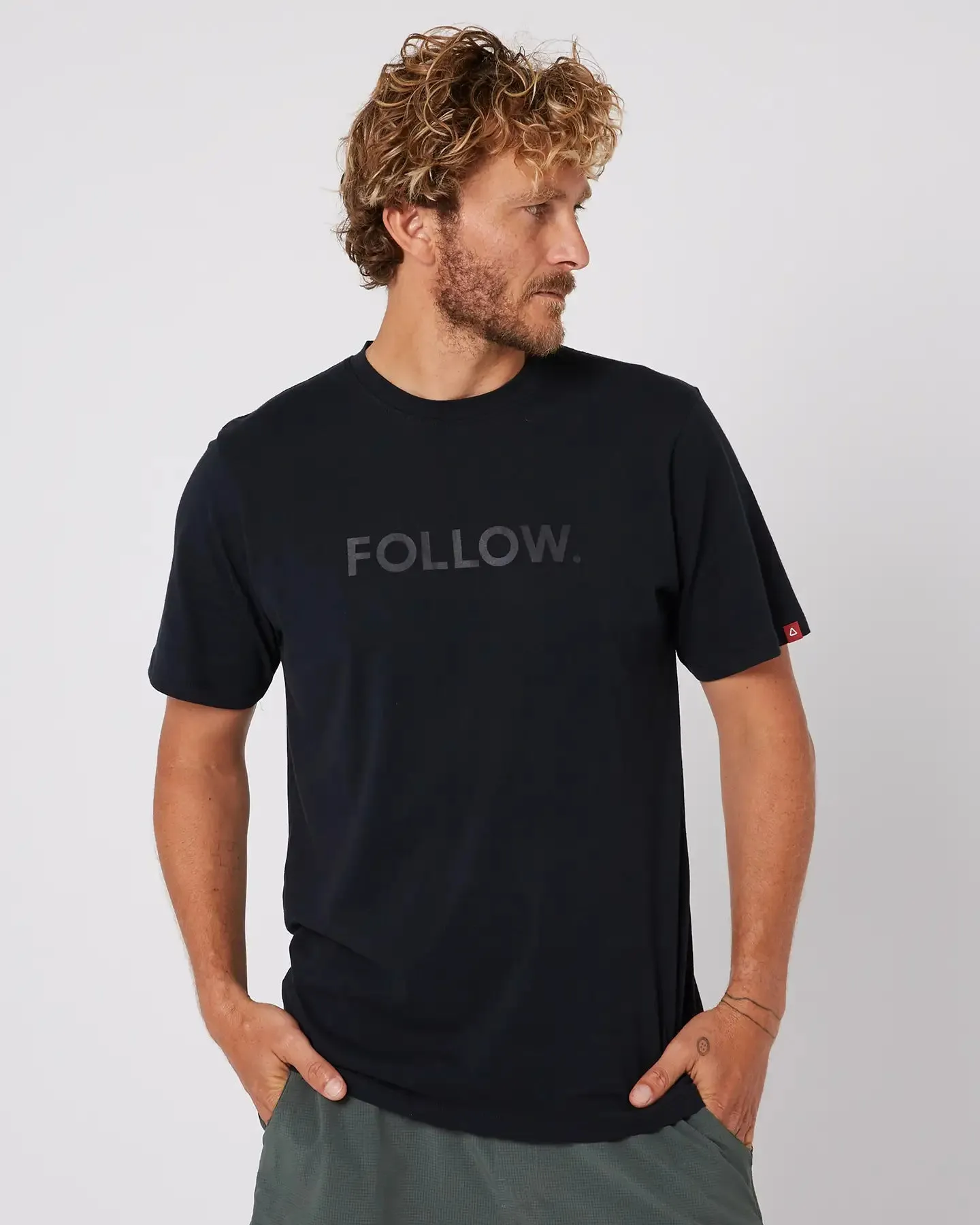 Follow Logo Tee - Black sold by Follow Wake