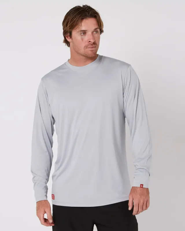 Follow Sun Tee L/S - Light Grey sold by Follow Wake
