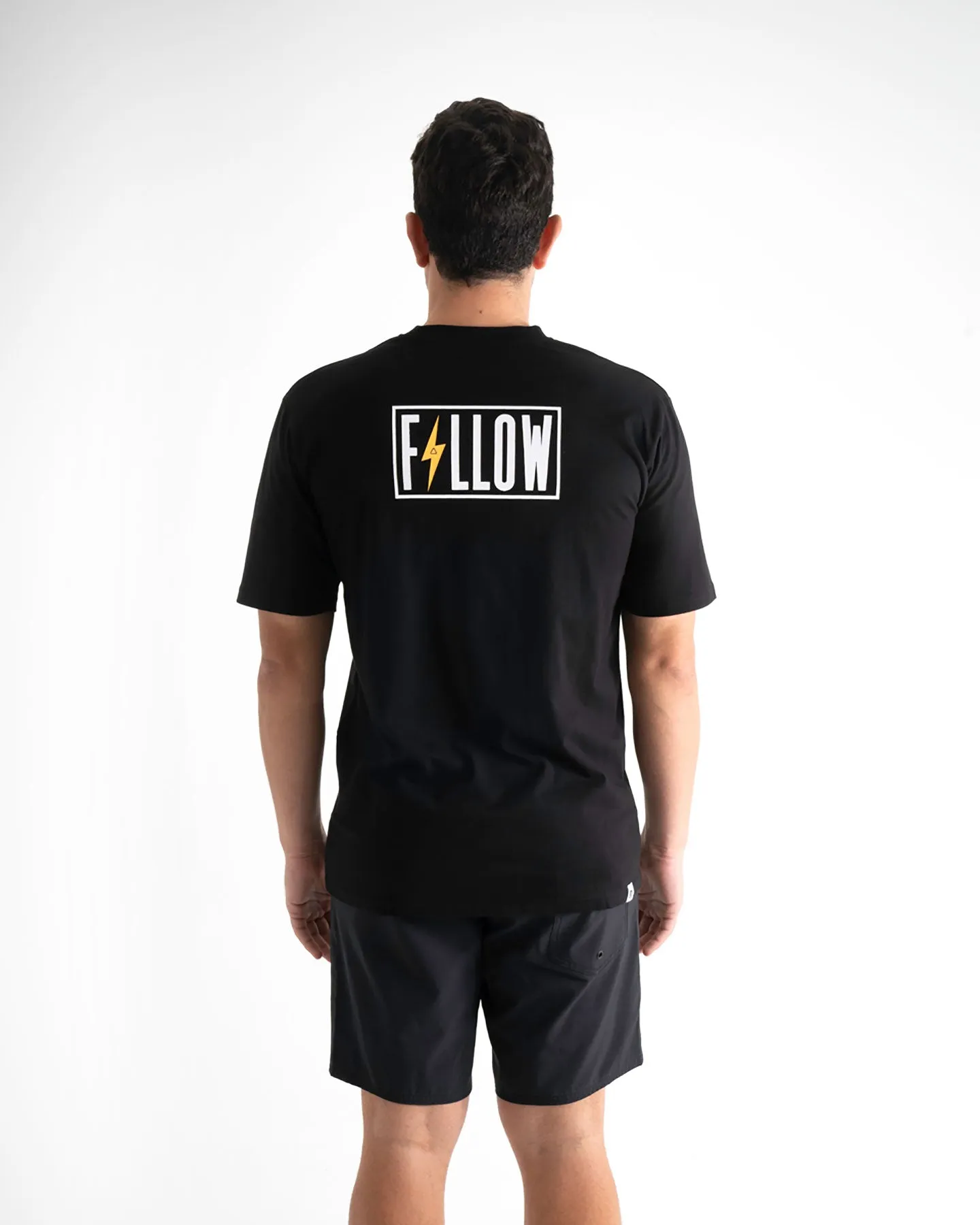 Follow Bolt Mens Tee - Black sold by Follow Wake product image thumbnail 2