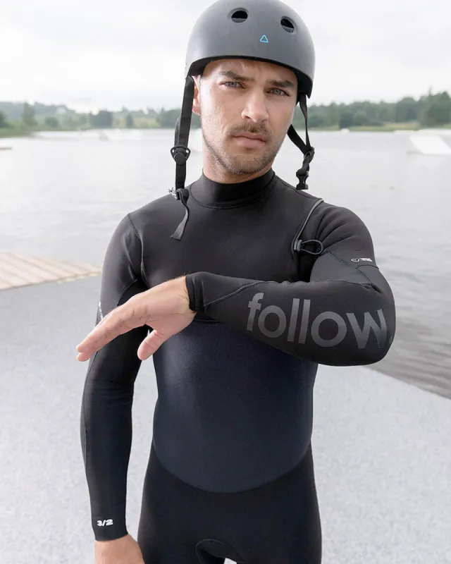 Follow Pro 3/2mm Sealed Steamer - Black sold by Follow Wake