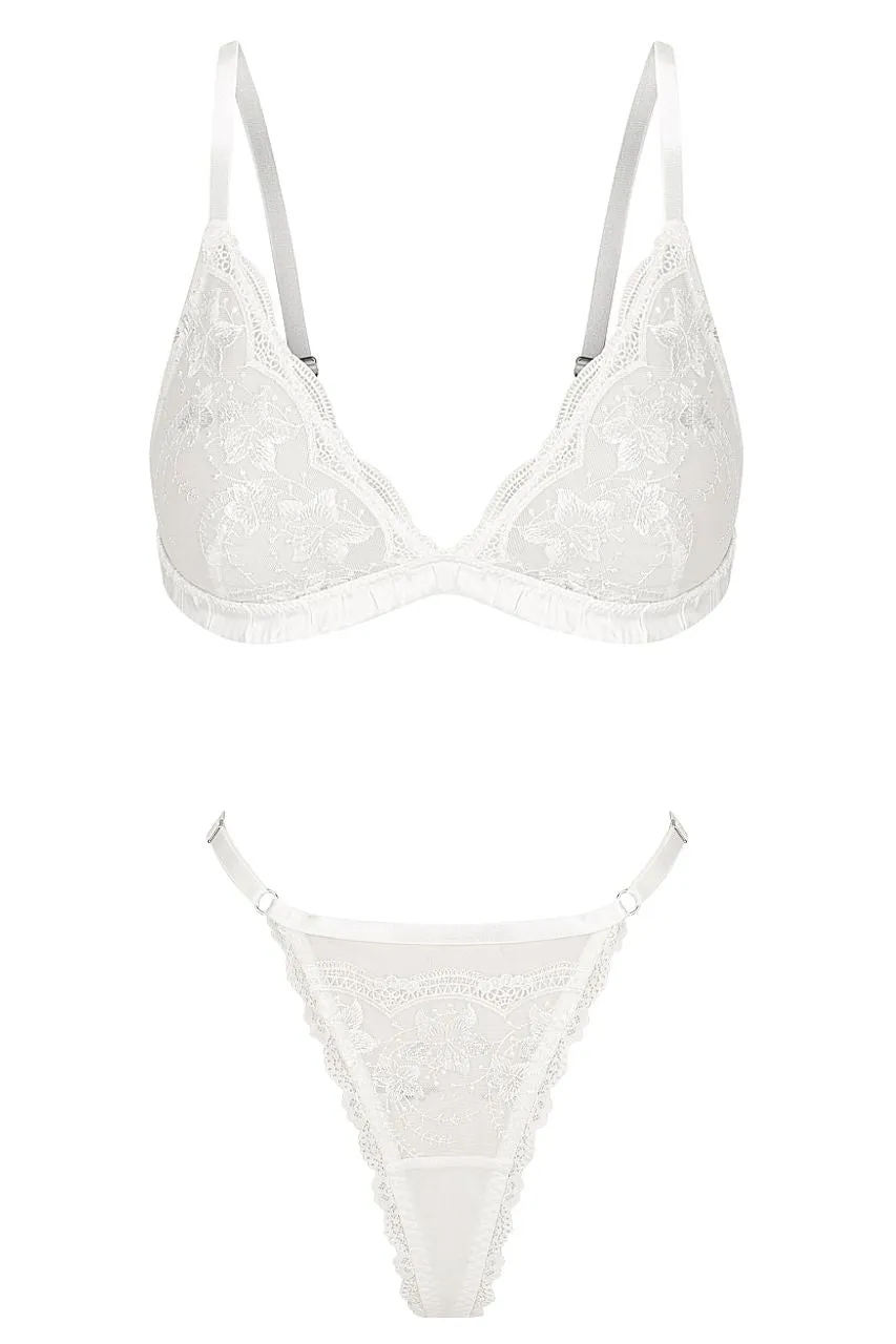Mabel Bralette Set White sold by Kat The Label product image thumbnail 5