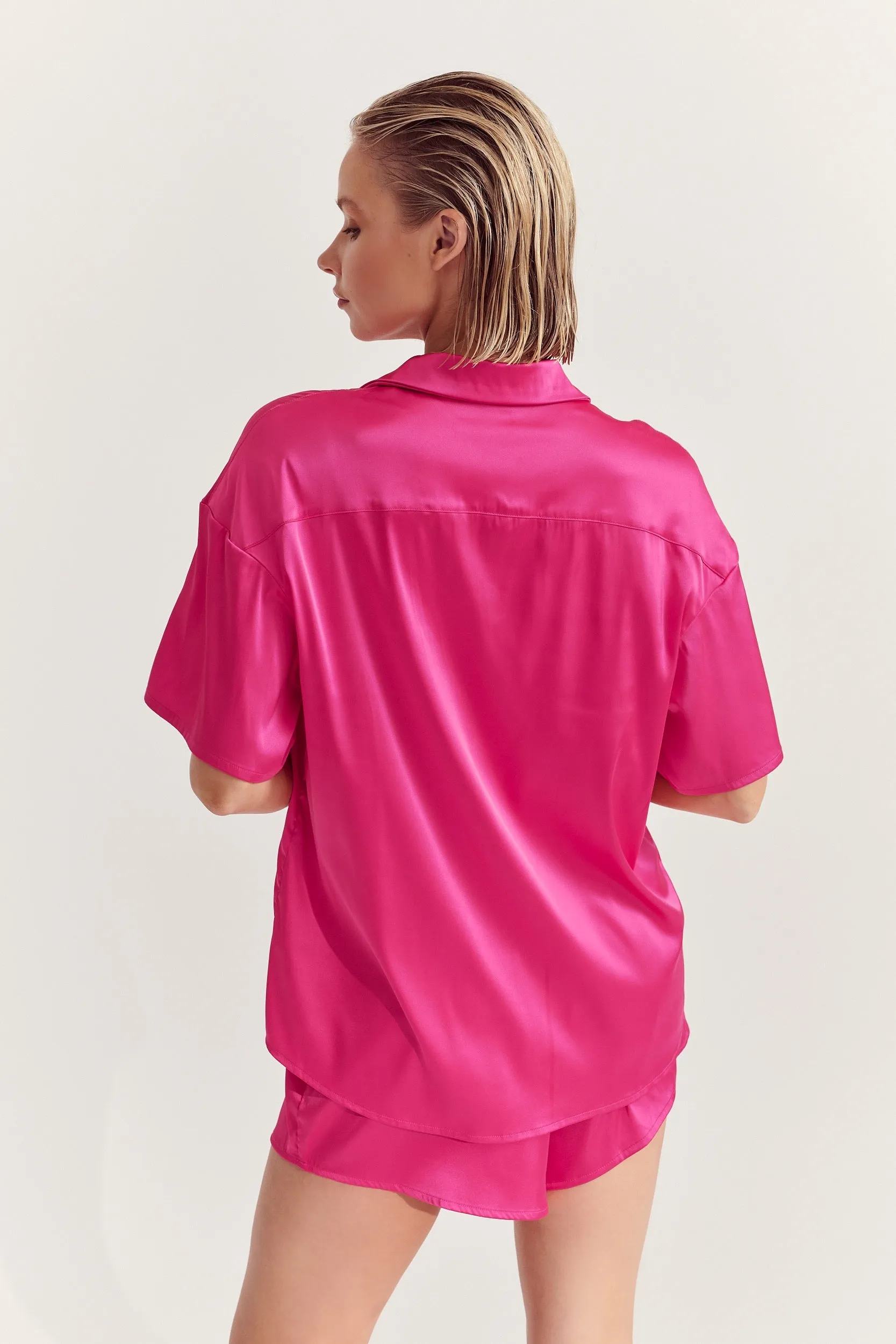 Celine Short Sleeve Shirt Hot Pink sold by Kat The Label product image thumbnail 2
