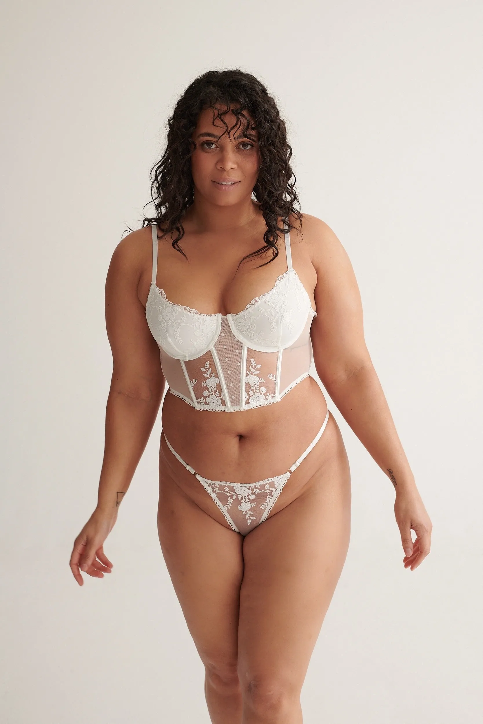 Nicolette Bustier White sold by Kat The Label product image thumbnail 4