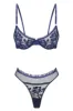 Annabelle Thong Set Sapphire sold by Kat The Label