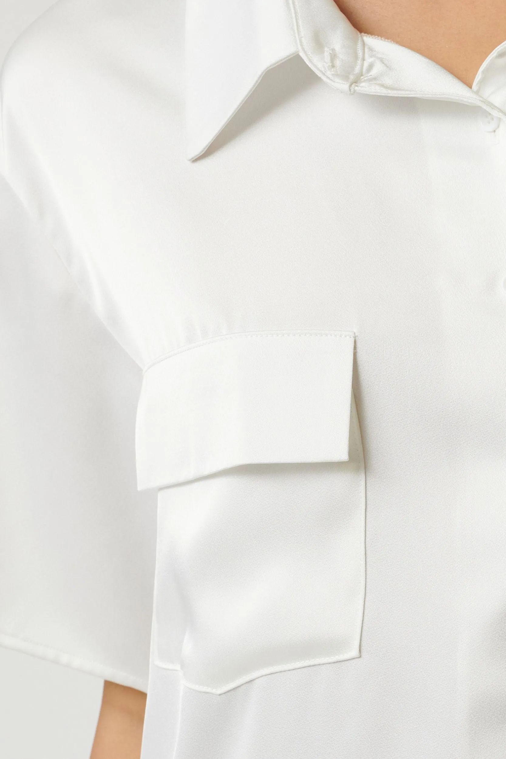 Gracie Short Sleeve Shirt Ivory sold by Kat The Label product image thumbnail 5