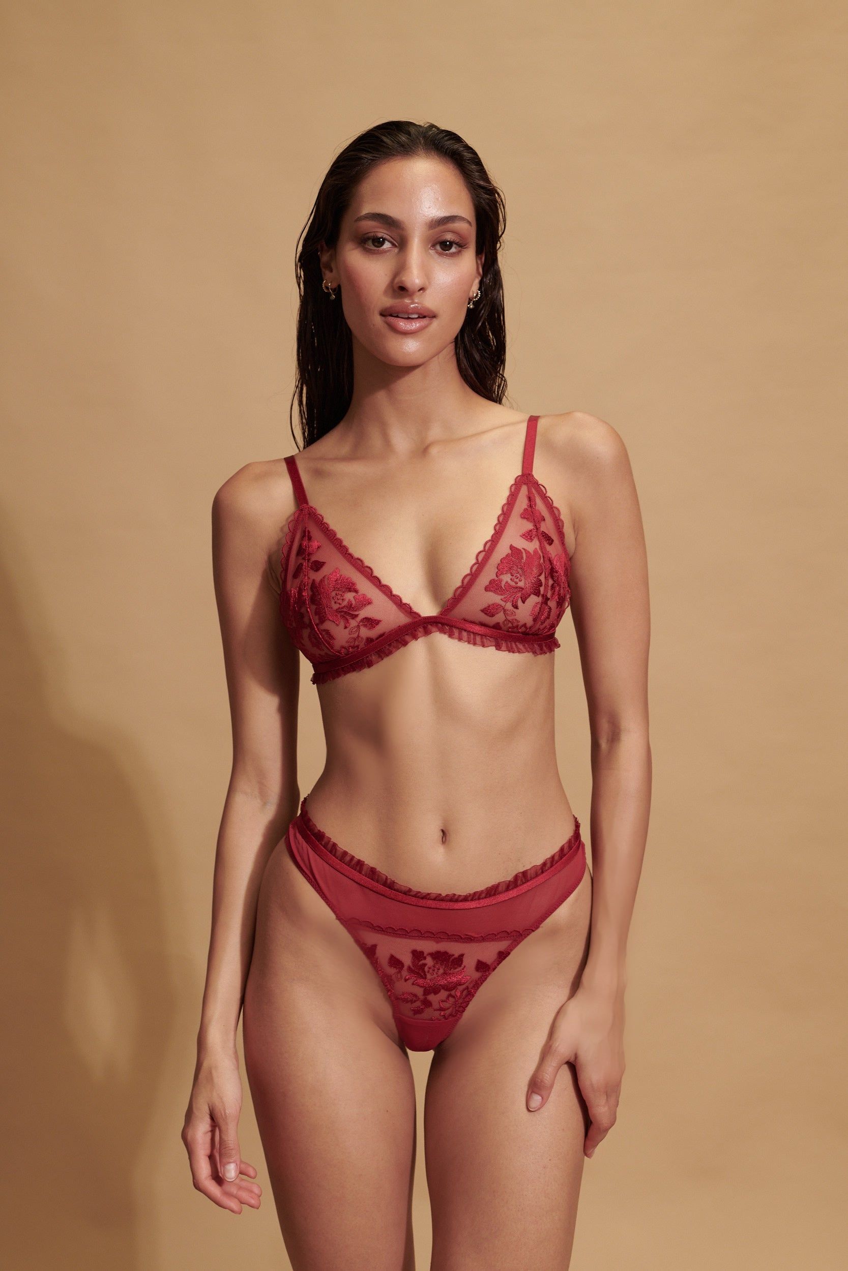 Annabelle Bralette Red sold by Kat The Label product image thumbnail 3