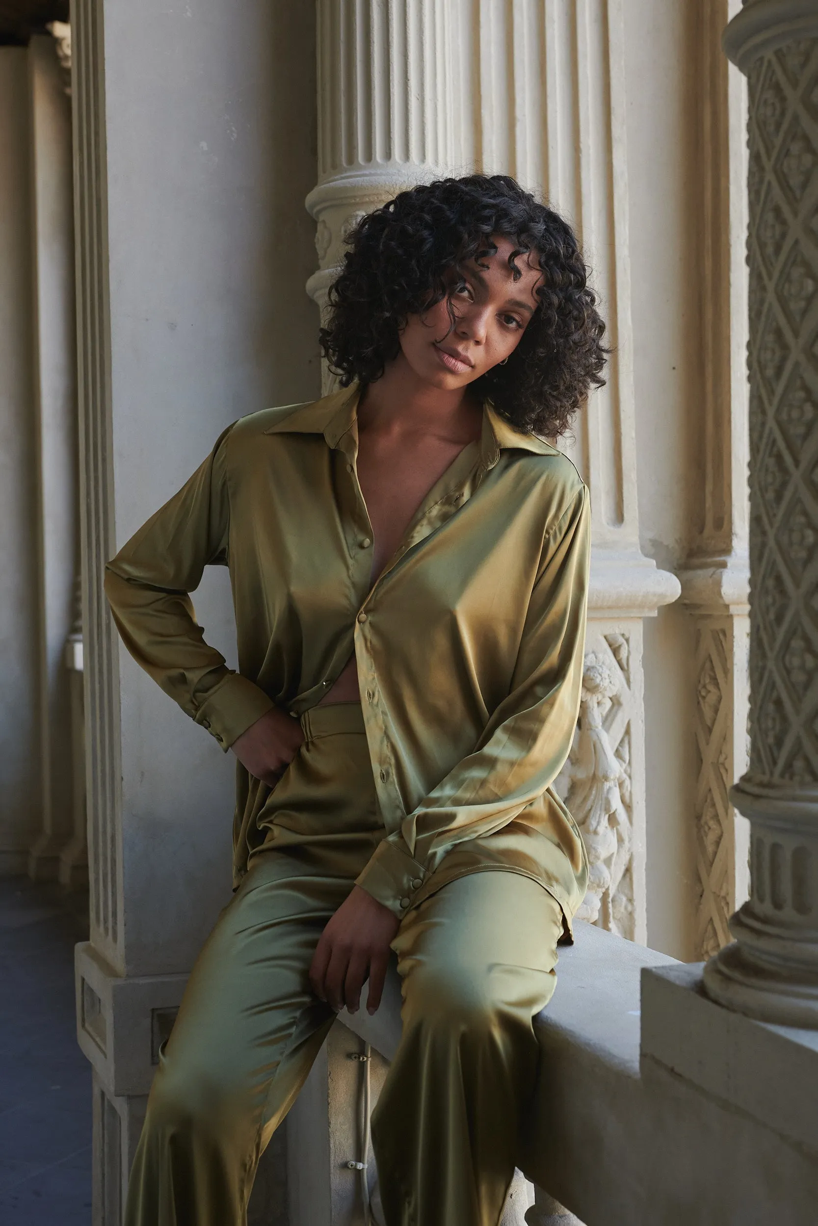 Celine Shirt Olive sold by Kat The Label product image thumbnail 5