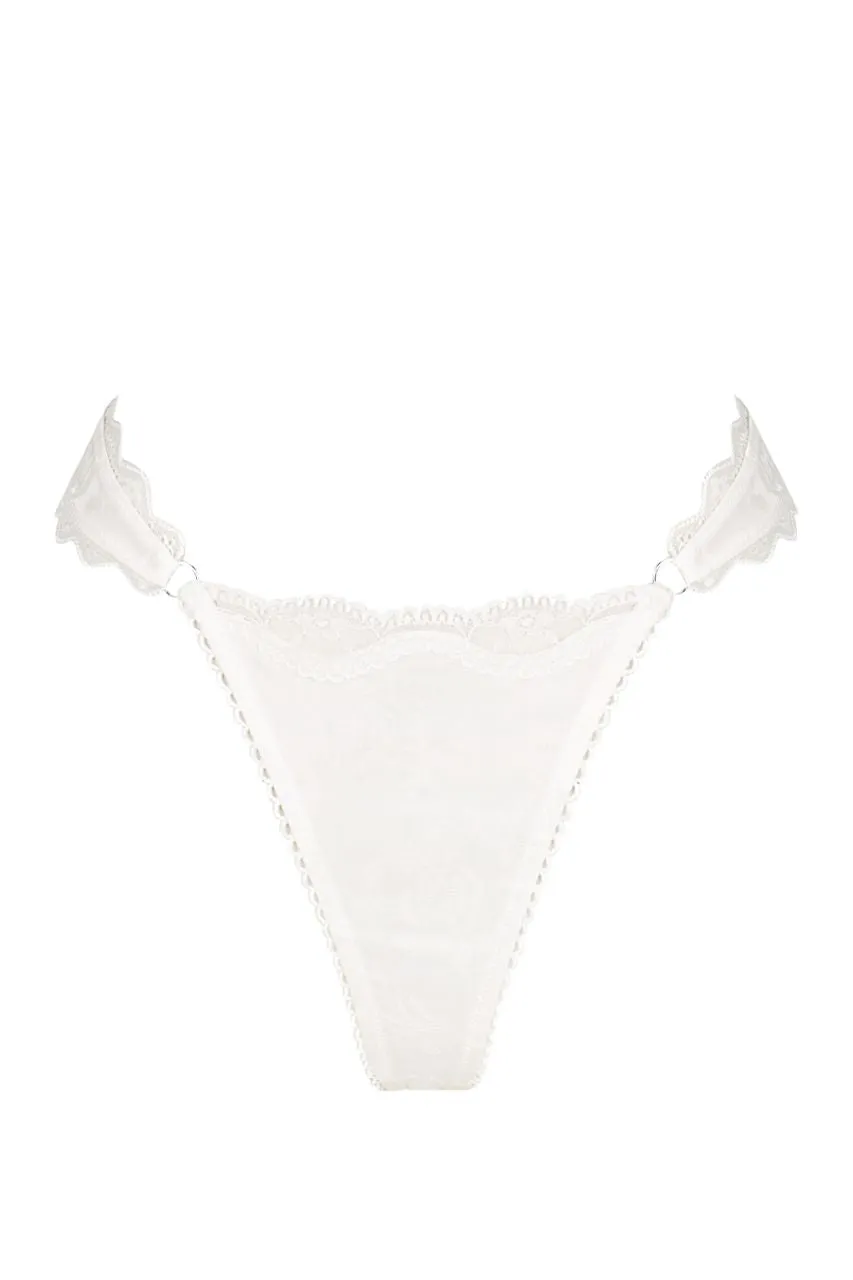 Priscilla Thong Ivory Jacquard sold by Kat The Label product image thumbnail 5