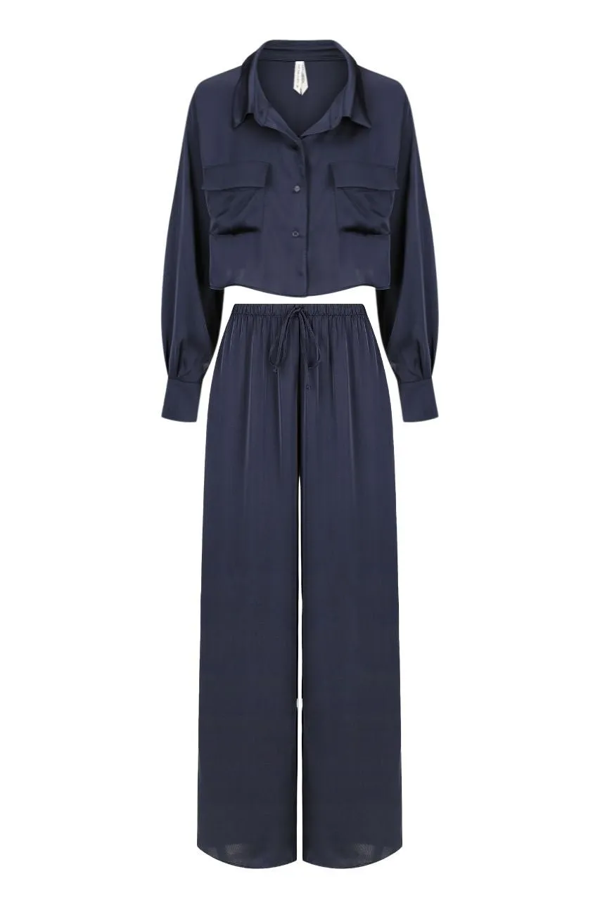 Gracie Shirt Pant Set Ink sold by Kat The Label product image thumbnail 5