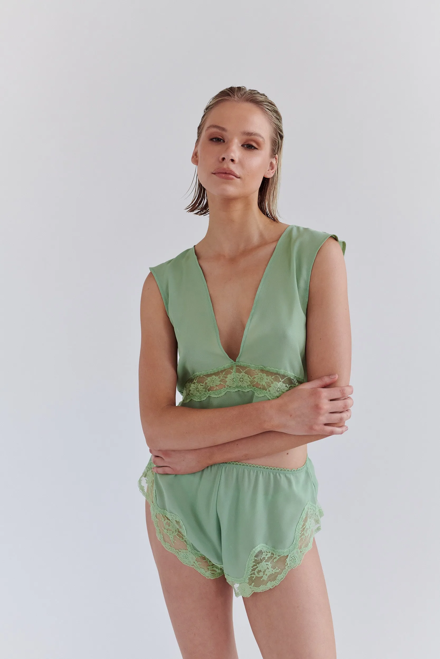 Flynn Camisole Pistachio sold by Kat The Label product image thumbnail 3