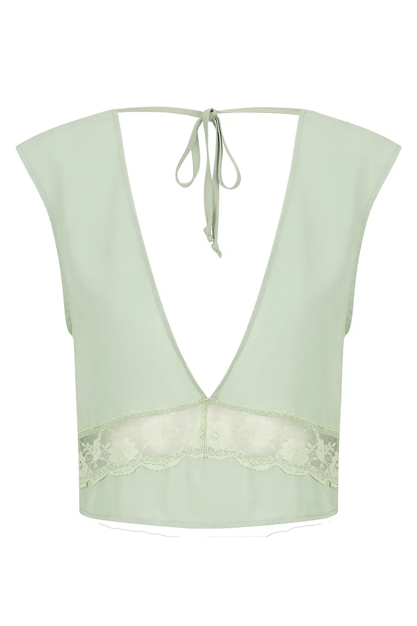Flynn Camisole Pistachio sold by Kat The Label product image thumbnail 4