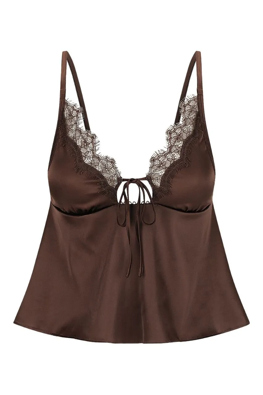 Sorrento Camisole Espresso sold by Kat The Label product image thumbnail 4