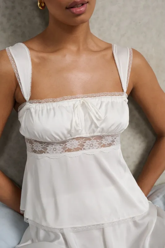 Isabelle Camisole Ivory sold by Kat The Label