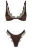 Sorrento Bralette Set Espresso sold by Kat The Label